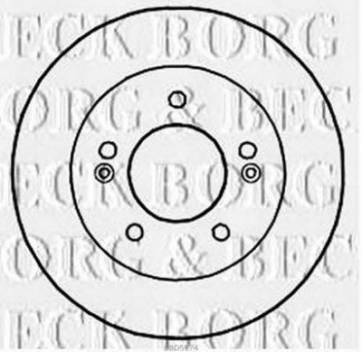BORG & BECK bbd5174 -  Тормозной диск